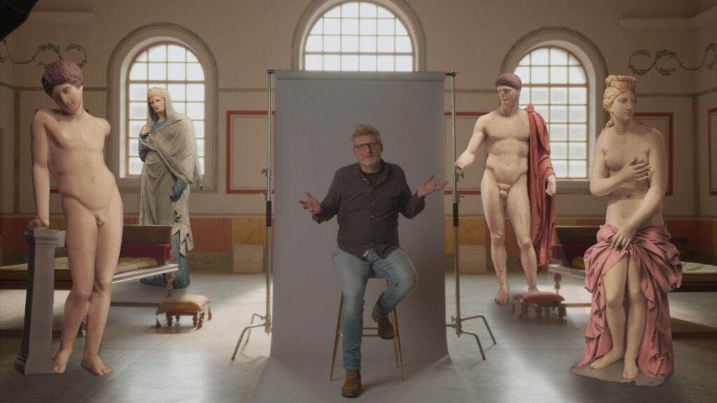 Cornelius Hartz im Römerdorf Carnuntum, ORF Dokumentation ARS EROTICA von Patrick Catuz